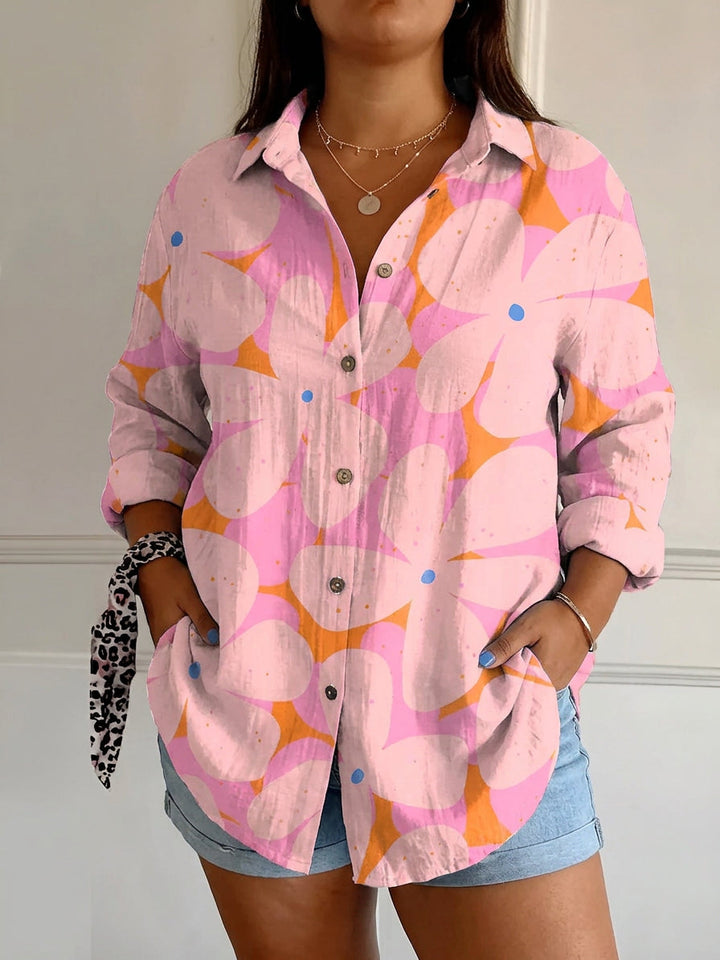 Opaline | Chic Blus med Lekfulla Tryck