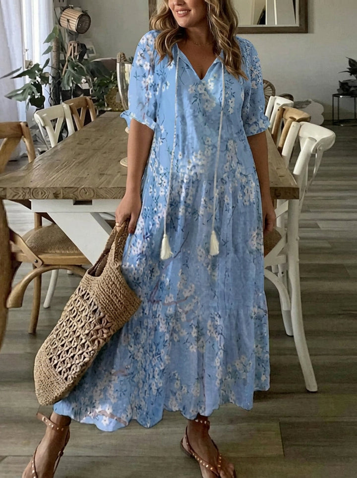 Rosalind - Boho Mag täckande Klänning