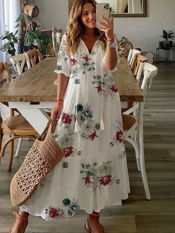 Rosalind - Boho Mag täckande Klänning