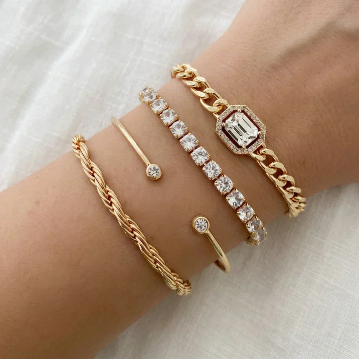 Yasmin Calvina Armband Set | Guld