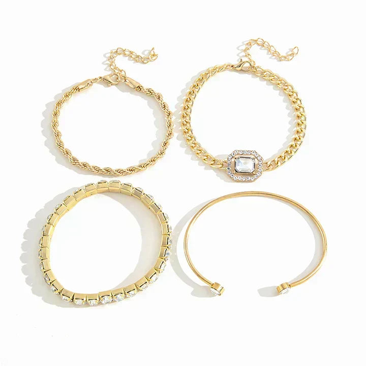 Yasmin Calvina Armband Set | Guld