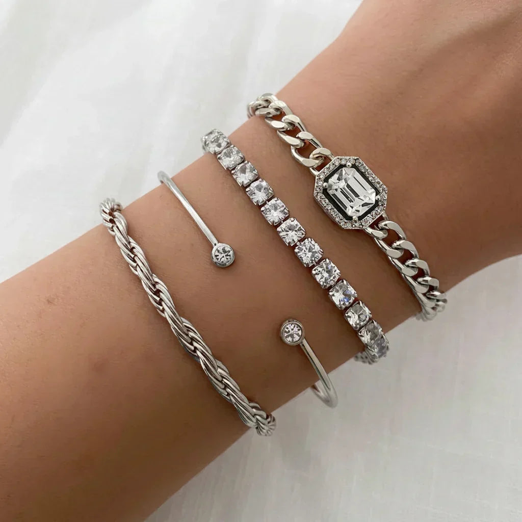Yasmin Calvina Armband Set | Guld
